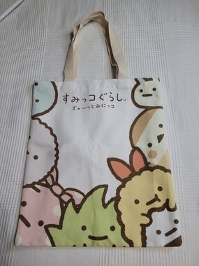 San-X Sumikko Gurashi Kawaii Canvas Tote Bag - Like New